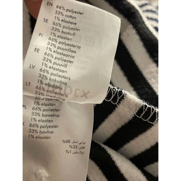 Holly & Whyte Lindex Shirt Dress Women’s 1X Long Sleeve Stripes Cotton Blend - Picture 7 of 7